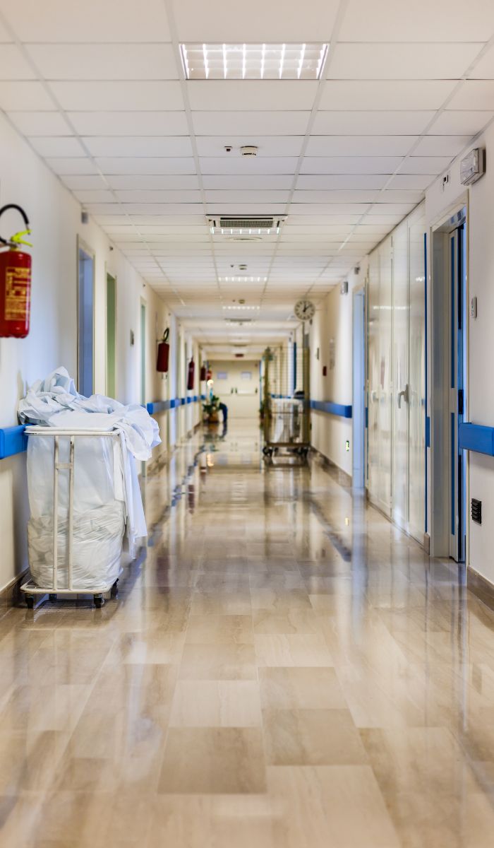 Who typically hires commercial cleaning companies?